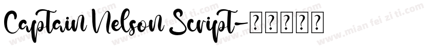 Captain Nelson Script字体转换